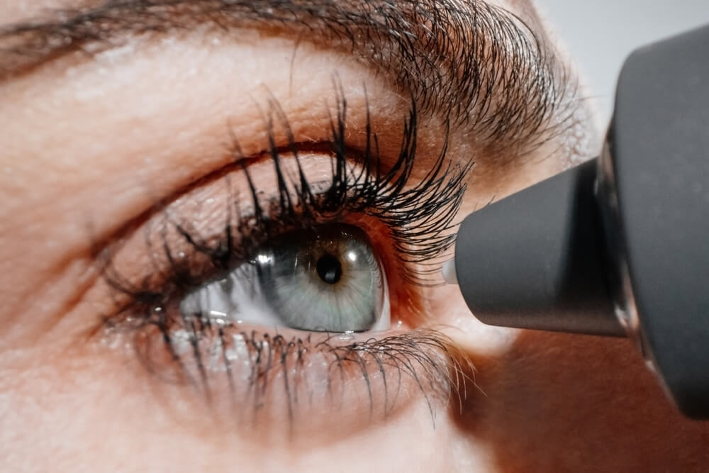 Auge bei einer Augeninnendruck Kontrolle