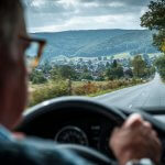 A driver's license and reading glasses resting on a newspaper with medical-related articles.