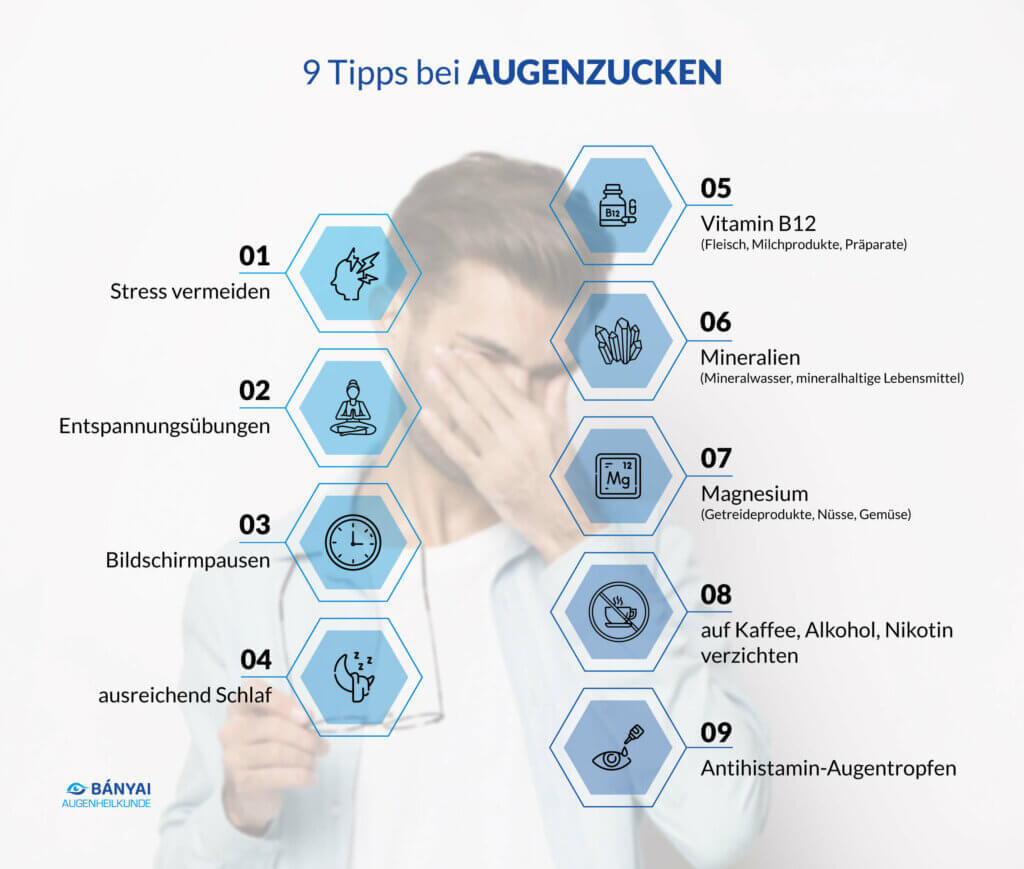 Augenzucken - mögliche Ursachen für zuckende Augenlider | Augenlasern  Stuttgart & Karlsruhe | Bányai